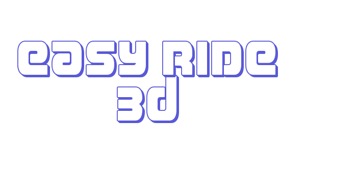 Easy Ride 3D Font