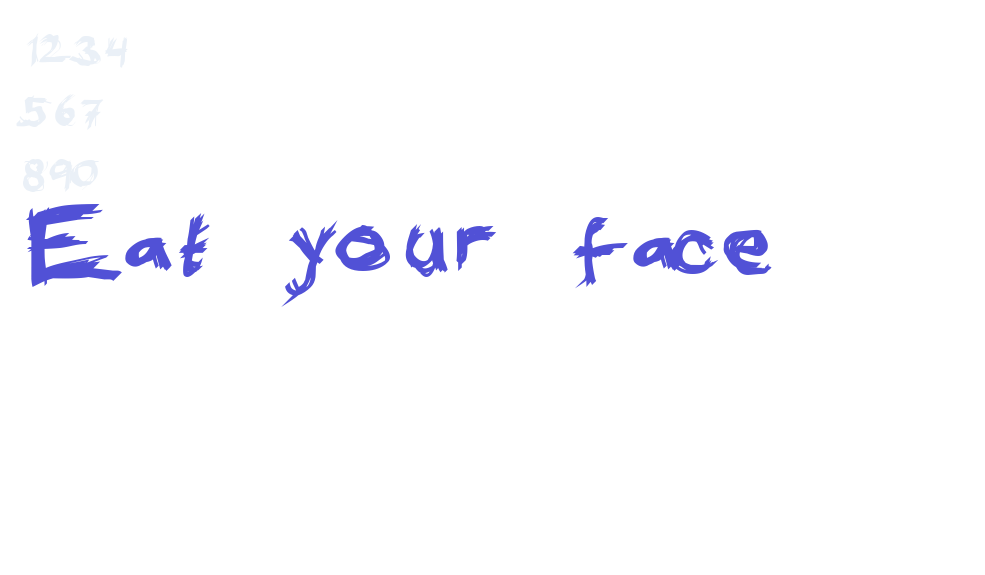 Eat your face-font-download