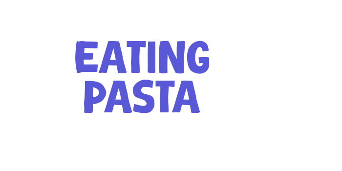 Eating Pasta Font Download