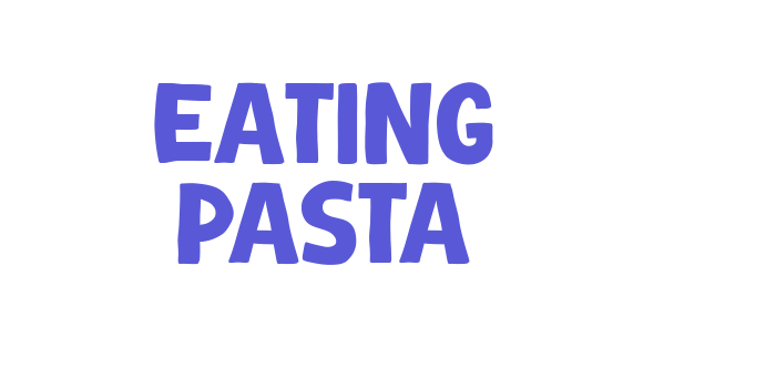 Eating Pasta Font