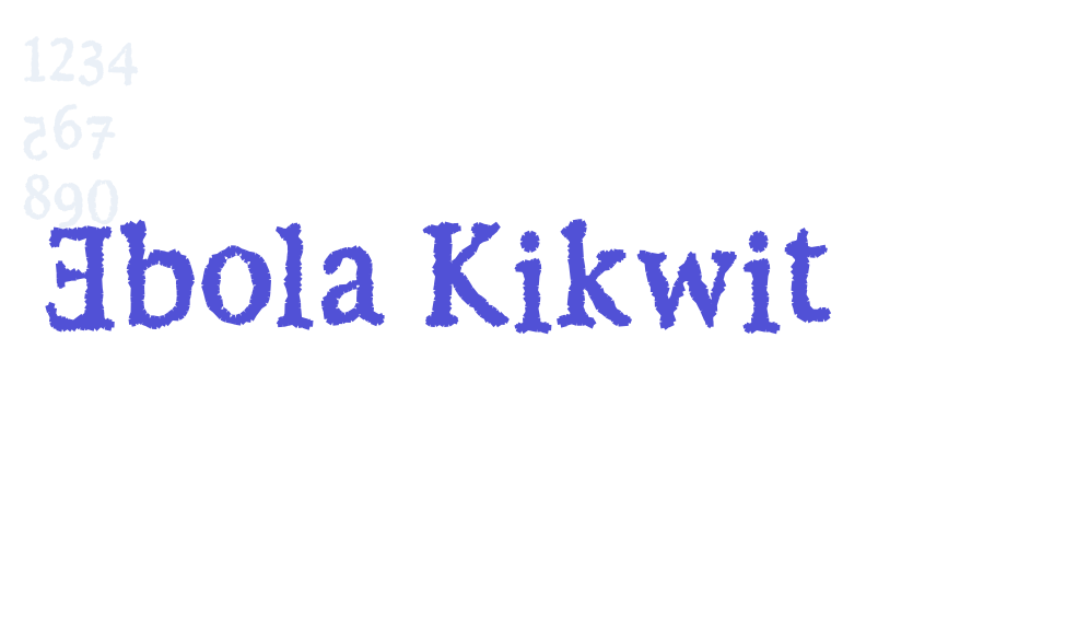 Ebola Kikwit-font-download