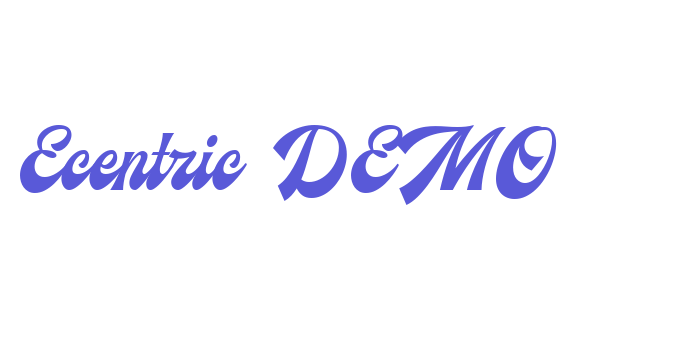 Ecentric DEMO Font Download