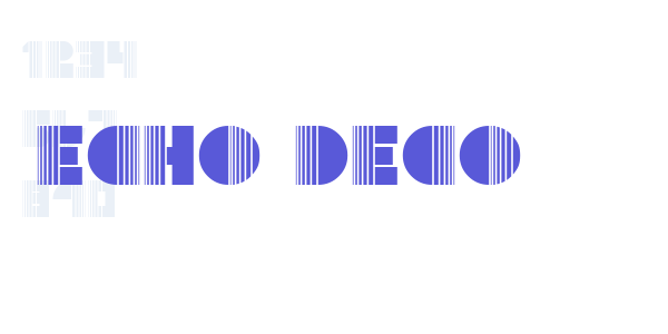 Echo Deco font free