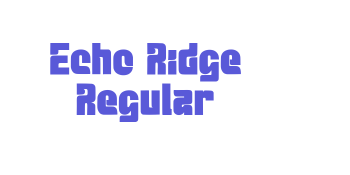 Echo Ridge Regular Font Download