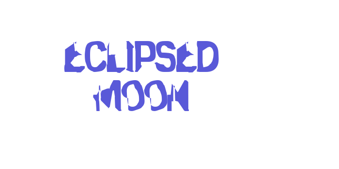 Eclipsed Moon Font Download