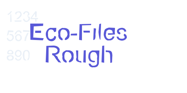 Eco-Files Rough font