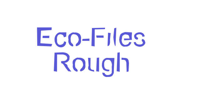 Eco-Files Rough Font Download