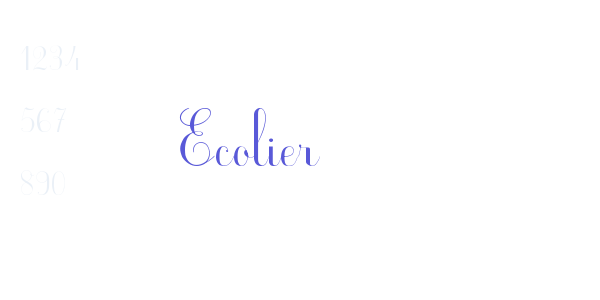 Ecolier font free