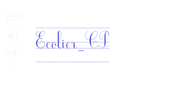 Ecolier_CP font free