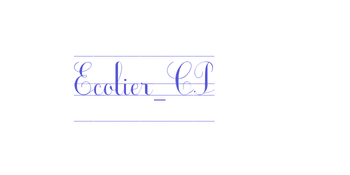 Ecolier_CP Font Download