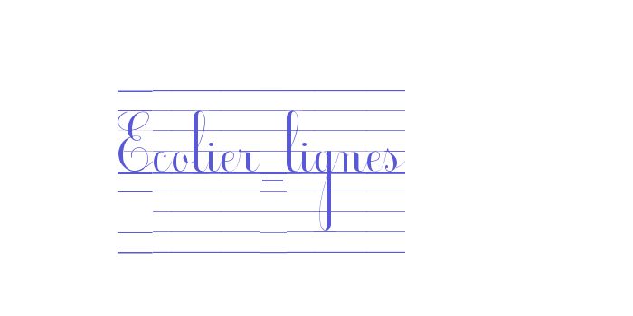 Ecolier_lignes Font Download