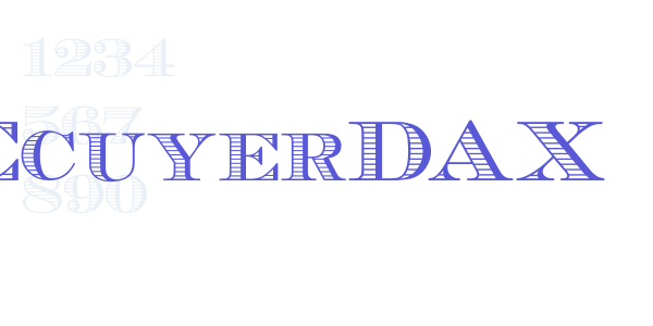 EcuyerDAX font free