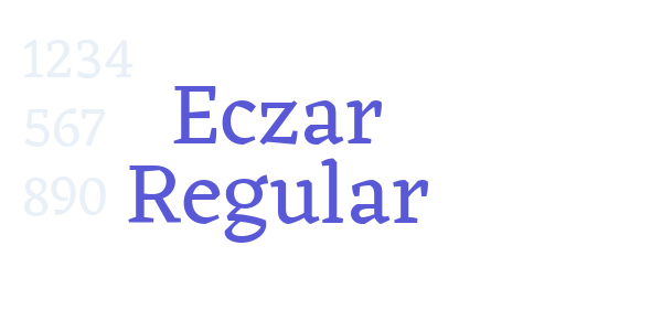 Eczar Regular font free