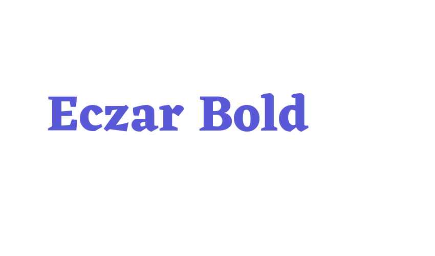 Eczar Bold Font Download