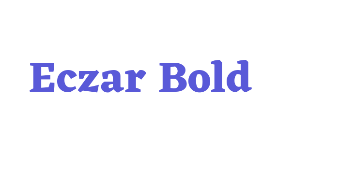 Eczar Bold Font Download