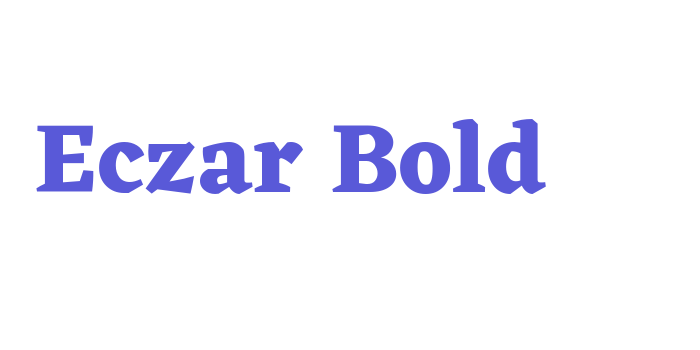 Eczar Bold Font