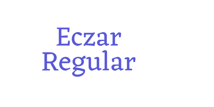 Eczar Regular Font Download