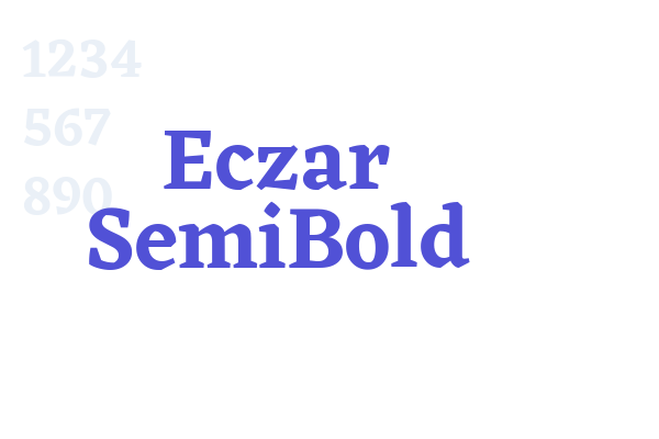 Eczar SemiBold