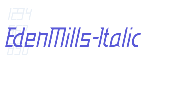 EdenMills-Italic font free