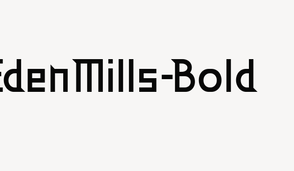 EdenMills-Bold Font