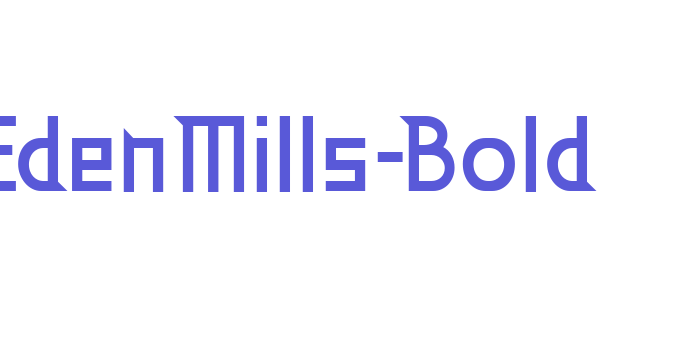 EdenMills-Bold Font Download