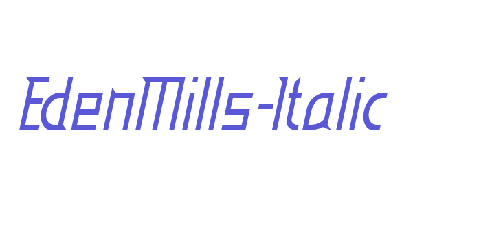 EdenMills-Italic Font Download