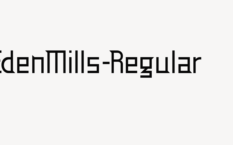 EdenMills-Regular Font