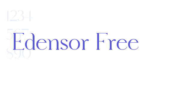 Edensor Free font