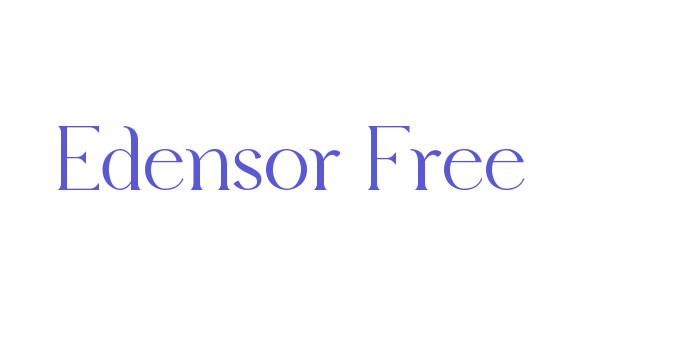 Edensor Free Font Download