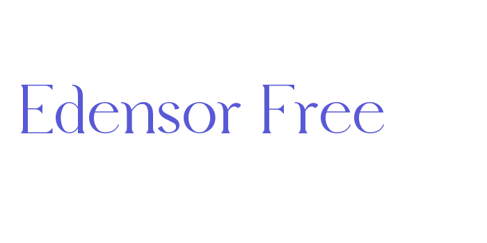 Edensor Free Font