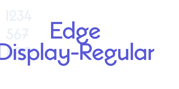 Edge Display-Regular font free