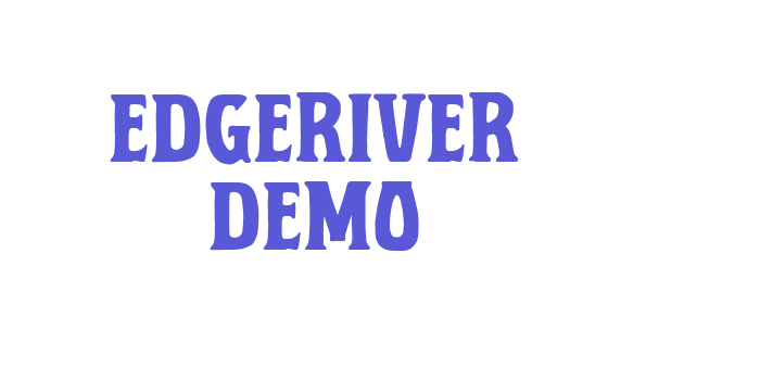 Edgeriver Demo Font Download