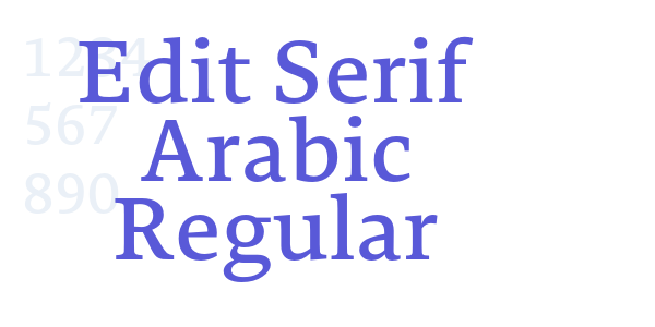 Edit Serif Arabic Regular font free