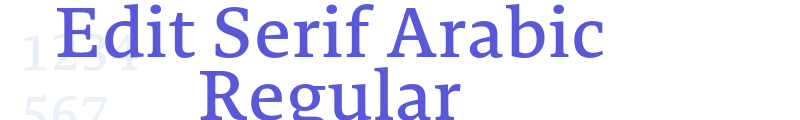 Edit Serif Arabic Regular