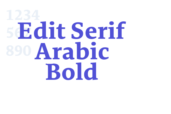 Edit Serif Arabic Bold Font Download