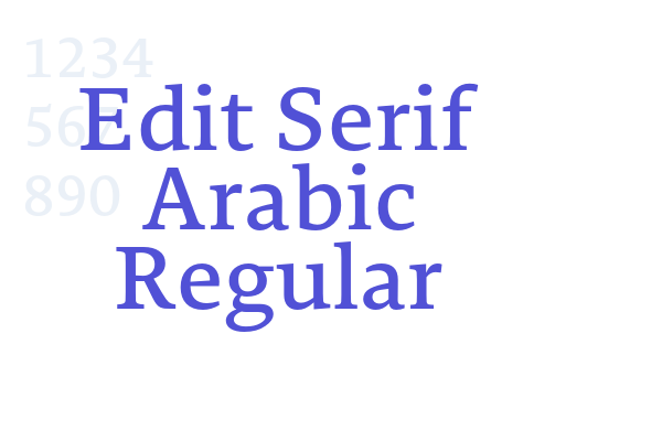 Edit Serif Arabic Regular Font Download