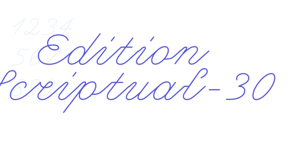 Edition Scriptual-30 font