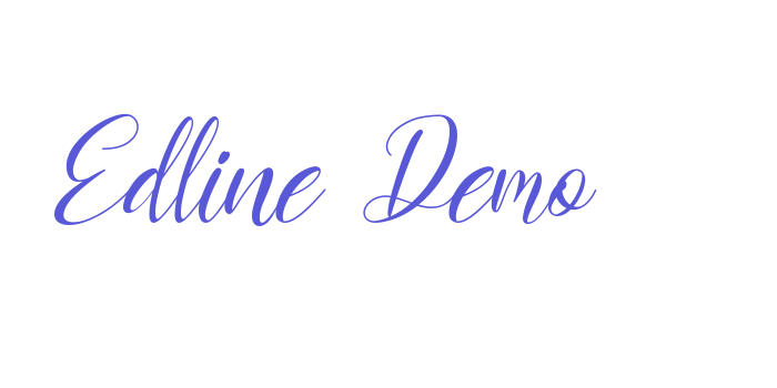 Edline Demo Font