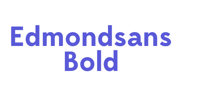 Edmondsans Bold Font Download