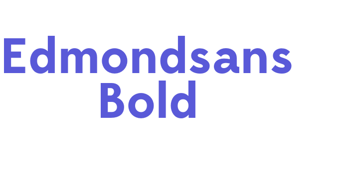 Edmondsans Bold Font