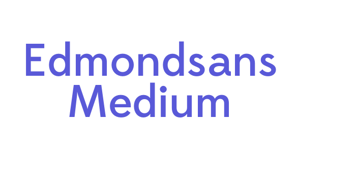 Edmondsans Medium Font Download