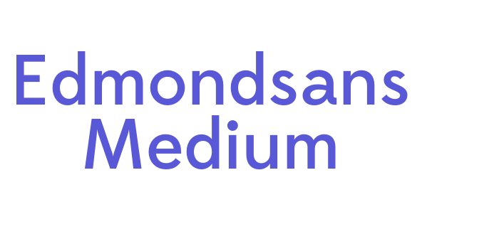 Edmondsans Medium Font