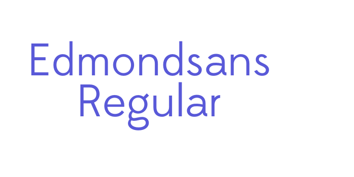 Edmondsans Regular Font Download