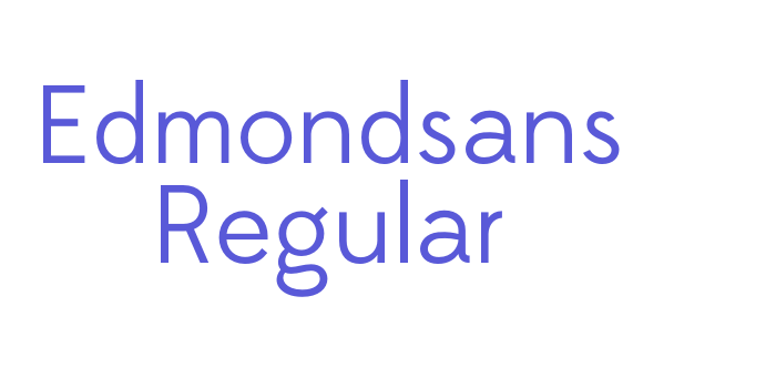 Edmondsans Regular Font