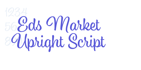 Eds Market Upright Script font