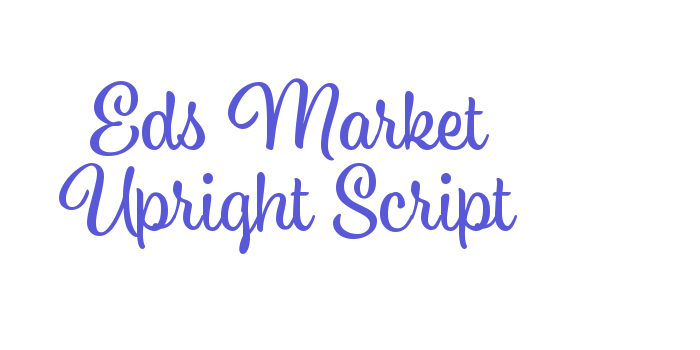 Eds Market Upright Script Font Download