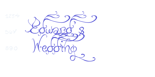 Edward’s Wedding font free