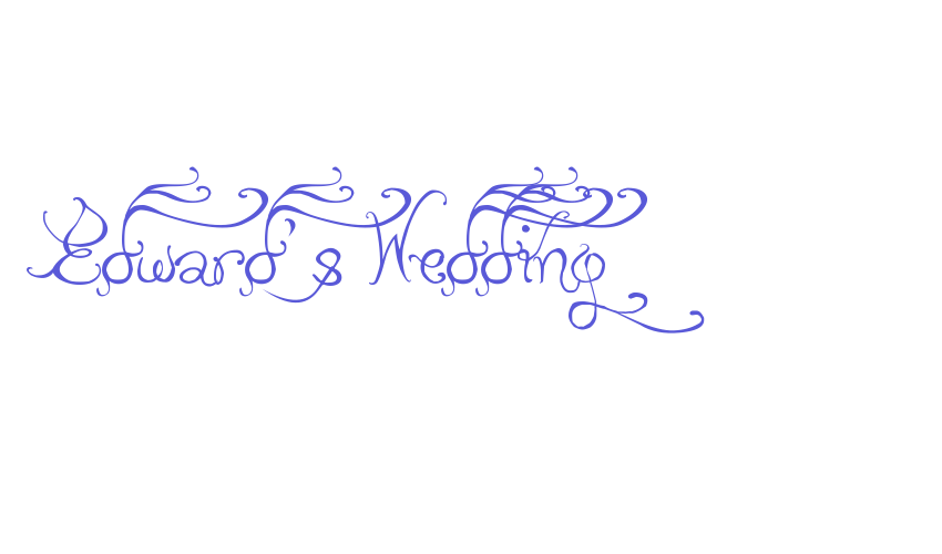 Edward’s Wedding Font Download