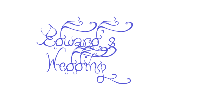 Edward’s Wedding Font Download