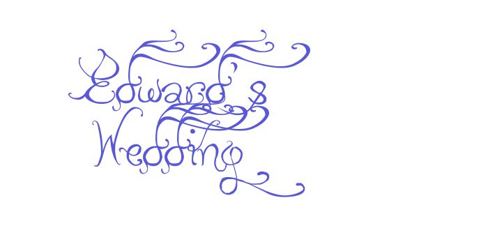 Edward’s Wedding Font